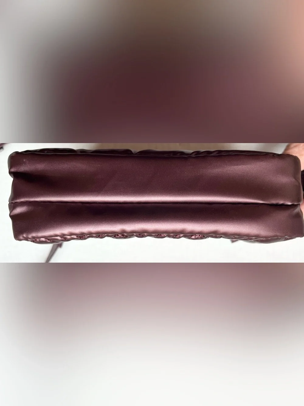 Lug Coupe Convertible Crossbody Bag with Basketweave Pattern in Purple/Plum.